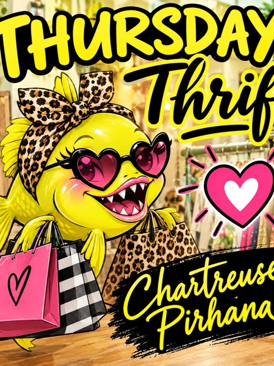 Chartreuse Pirhana Other - Thursday Thrift ❤️ LIKE THIS LISTING
